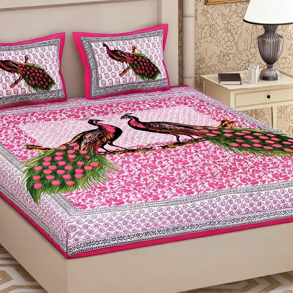 Cotton_Printed_Multicolor_Bed_Sheet_With_2_Pillow_Covers