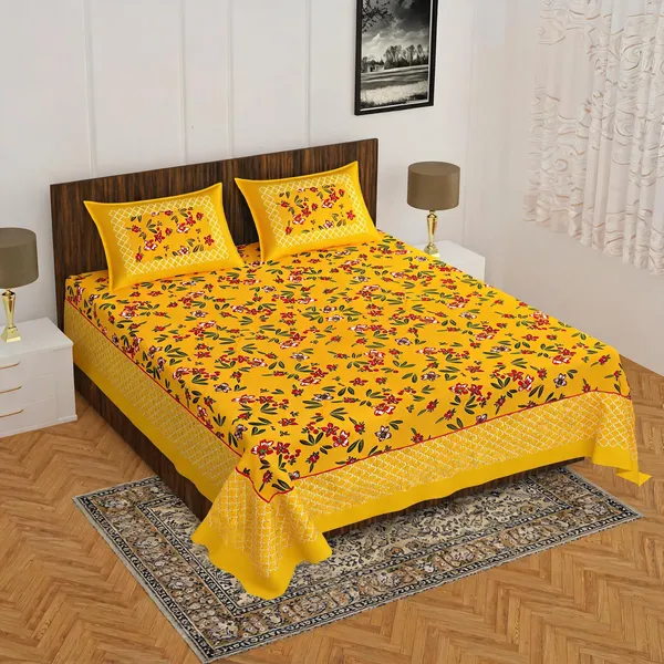 Cotton_Printed_Multicolor_Bed_Sheet_With_2_Pillow_Covers
