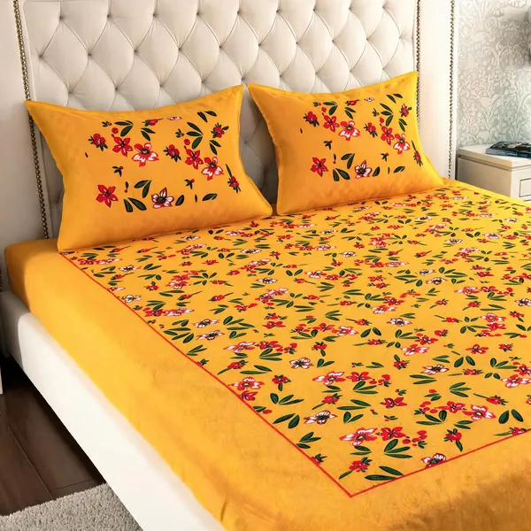 Cotton_Printed_Multicolor_Bed_Sheet_With_2_Pillow_Covers