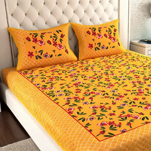 Cotton_Printed_Multicolor_Bed_Sheet_With_2_Pillow_Covers