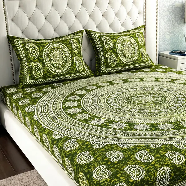 Cotton_Jaipuri_Multicolor_Jaipuri_Prints_Bed_Sheet_With_2_Pillow_Covers