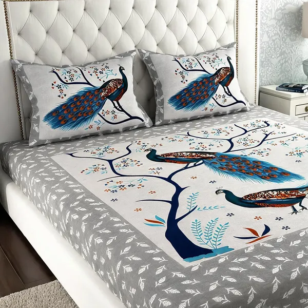 Cotton_Printed_Multicolor_Bed_Sheet_With_2_Pillow_Covers