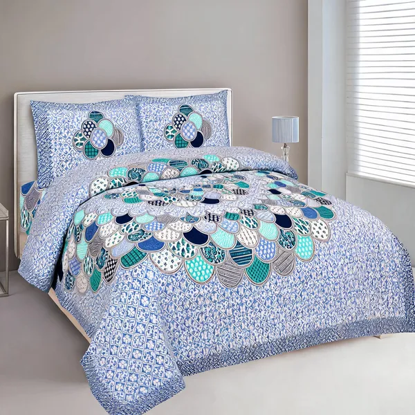 Cotton_Printed_Multicolor_Bed_Sheet_With_2_Pillow_Covers