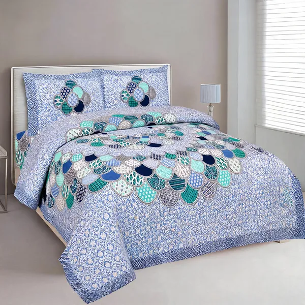 Cotton_Printed_Multicolor_Bed_Sheet_With_2_Pillow_Covers
