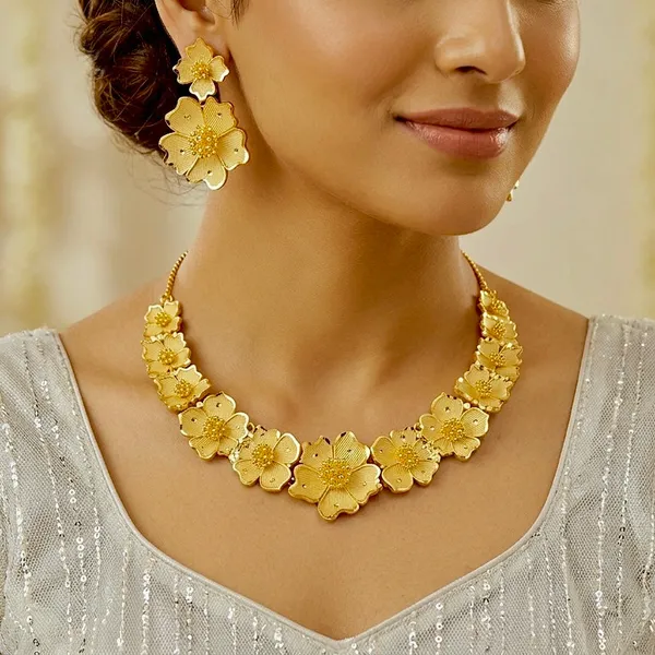Gold_Micro_Plated_Dubai_Floral_Necklace_Set_For_Women