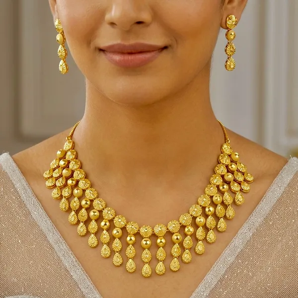 Gold_Micro_Plated_Dubai_Circular_Motif_Drop_Necklace_Set