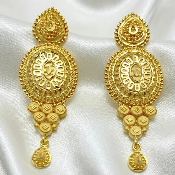 Gold_Micro_Plated_Heart_Statement_Necklace_Set_For_Women