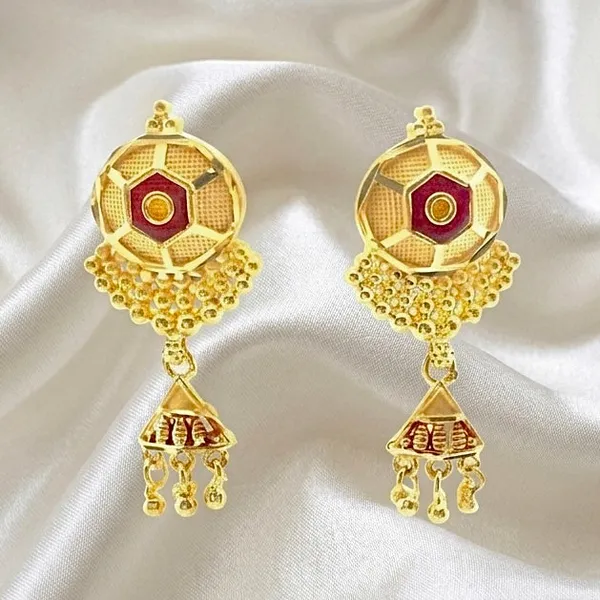 Gold_Micro_Plated_Meenakari_Round_Mesh_Necklace_Set_For_Women