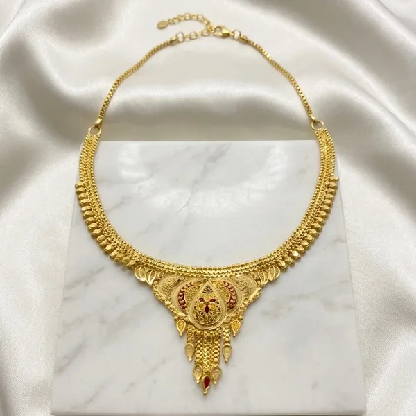 Gold_Micro_Plated_Dubai_Meenakari_Necklace_Set_For_Women