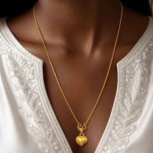 Gold_Micro_Plated_Heart_Pendant_Neck_Chain_For_Women