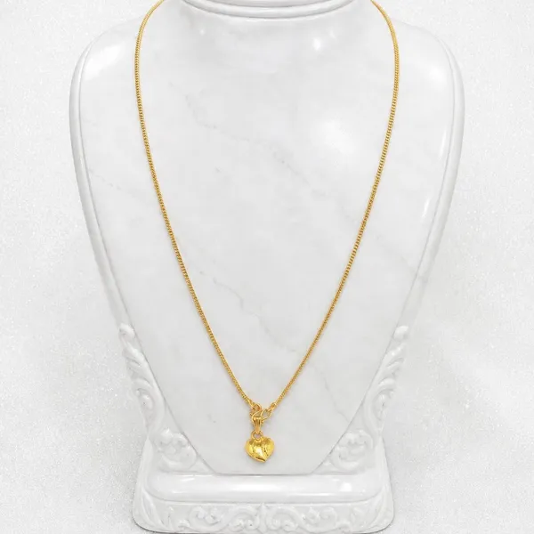 Gold_Micro_Plated_Heart_Pendant_Neck_Chain_For_Women