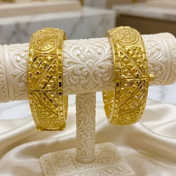 Gold_Micro_Plated_Turkish_Geometric_Designer_Bangle_Pair