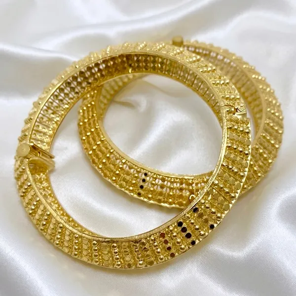 Gold_Micro_Plated_Turkish_Beaded_Mesh_Bangle_Pair_For_Women