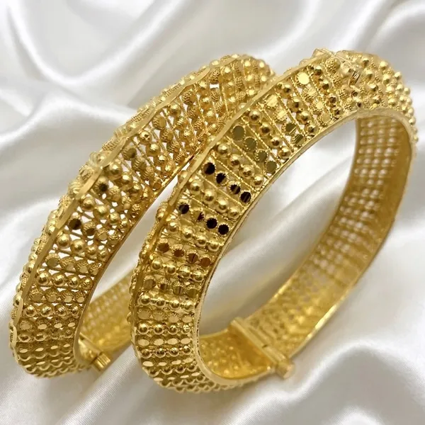 Gold_Micro_Plated_Turkish_Beaded_Mesh_Bangle_Pair_For_Women