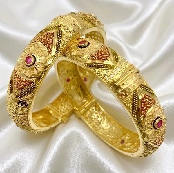 Gold_Micro_Plated_Meenakari_Turkish_Screw_Bangle_Pair_For_Women