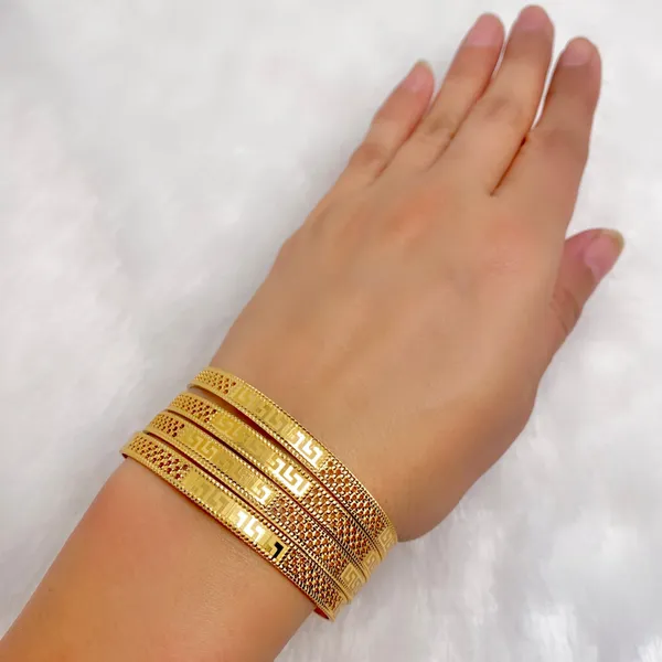 Gold_Micro_Plated_Copper_Turkish_Mesh_Greek_Pattern_Bangle
