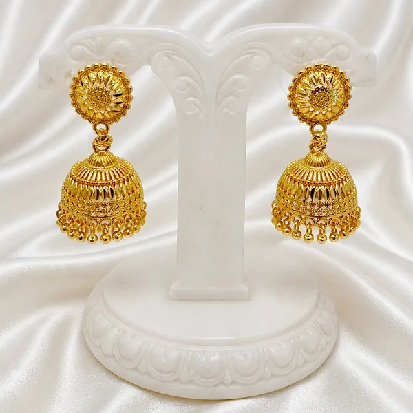 Gold_Plated_Ghungroo_Mesh_Temple_Style_Jhumki_Earrings_For_Women