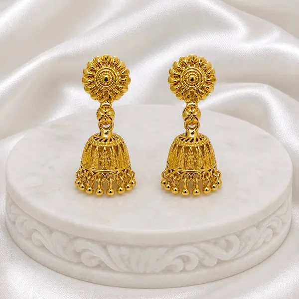 Gold_Plated_Copper_Double_Jhumki_Ghungroo_Meenakari_Earrings_For_Women
