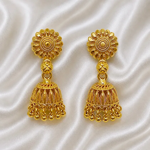 Gold_Plated_Copper_Double_Jhumki_Ghungroo_Meenakari_Earrings_For_Women