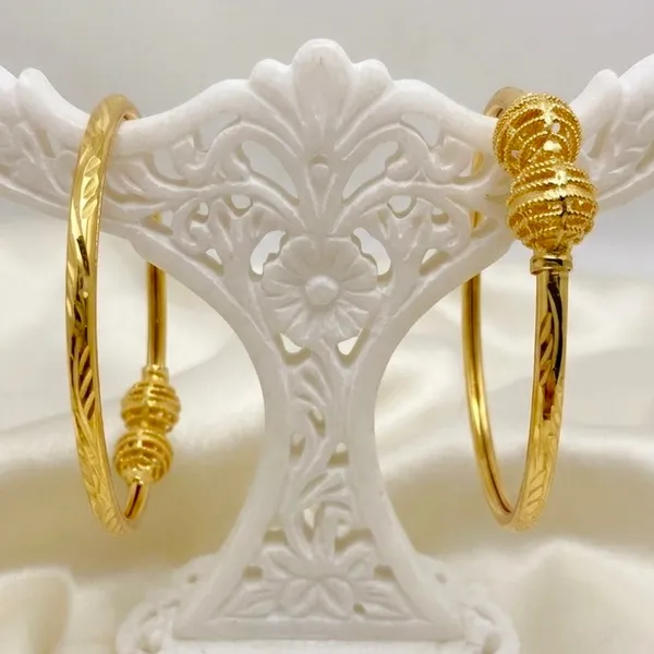 Gold_Micro_Plated_Double_Bead_Traditional_Bangle_Set_Of_2