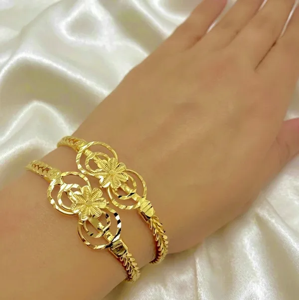 Gold_Micro_Plated_Floral_Dubai_Bangle_Set_Of_2_For_Women
