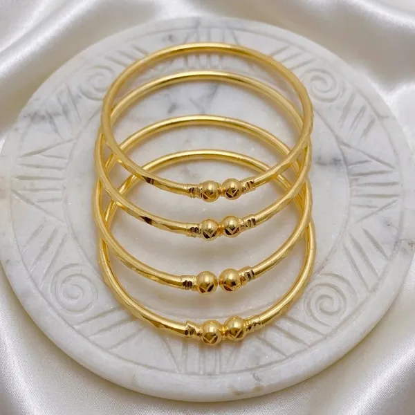 Gold_Micro_Plated_Beaded_Dubai_Bangle_Set_Of_4_For_Women