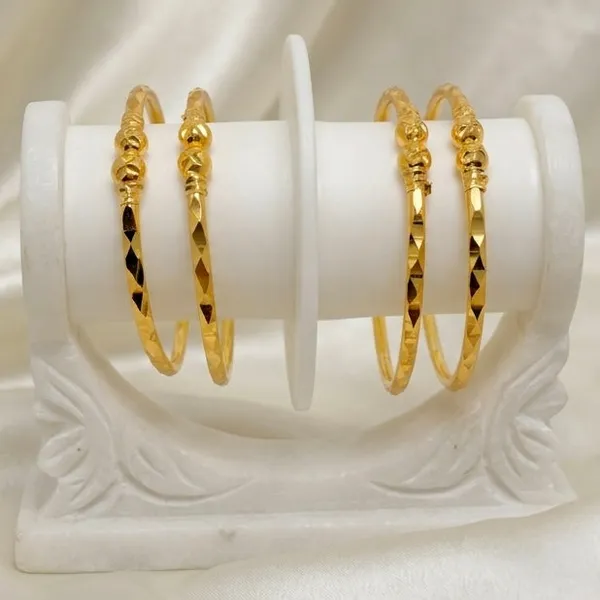 Gold_Micro_Plated_Beaded_Dubai_Bangle_Set_Of_6_For_Women