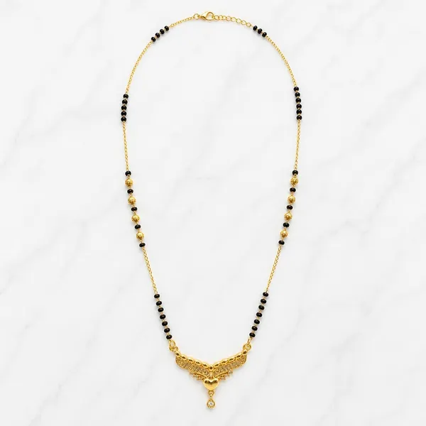 Gold_Stainless_Steel_Ad_Winged_Heart_Mangalsutra_Pendant_For_Women