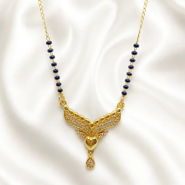 Gold_Stainless_Steel_Ad_Winged_Heart_Mangalsutra_Pendant_For_Women