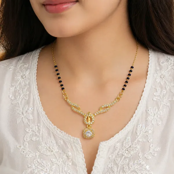 18K_Gold_Plated_Infinity_Ad_Stone_Anti_Tarnish_Mangalsutra_Pendant_For_Women