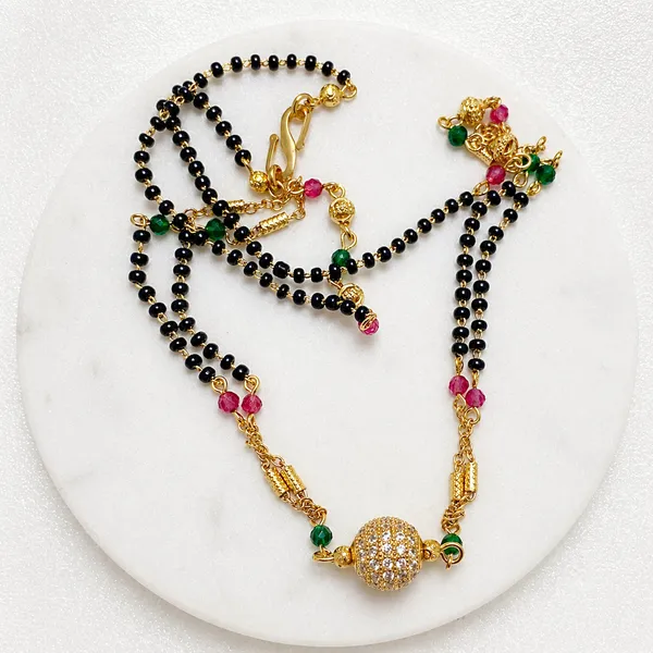 Gold_18K_Plated_Ad_Ruby_Black_Beaded_Chain_Mangalsutra_For_Women