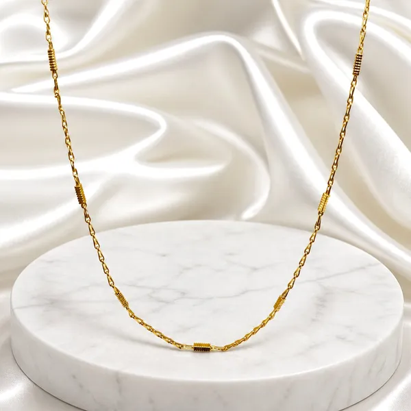Gold_Micro_Plated_Copper_Geometric_Link_Neck_Chain_For_Women