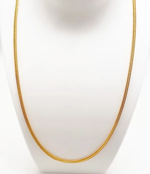 Gold_Micro_Plated_Snake_Pattern_Neck_Chain_For_Women