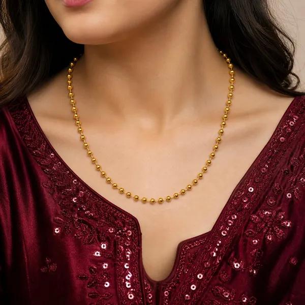 Gold_Micro_Plated_Classic_Round_Ball_Bead_Neck_Chain