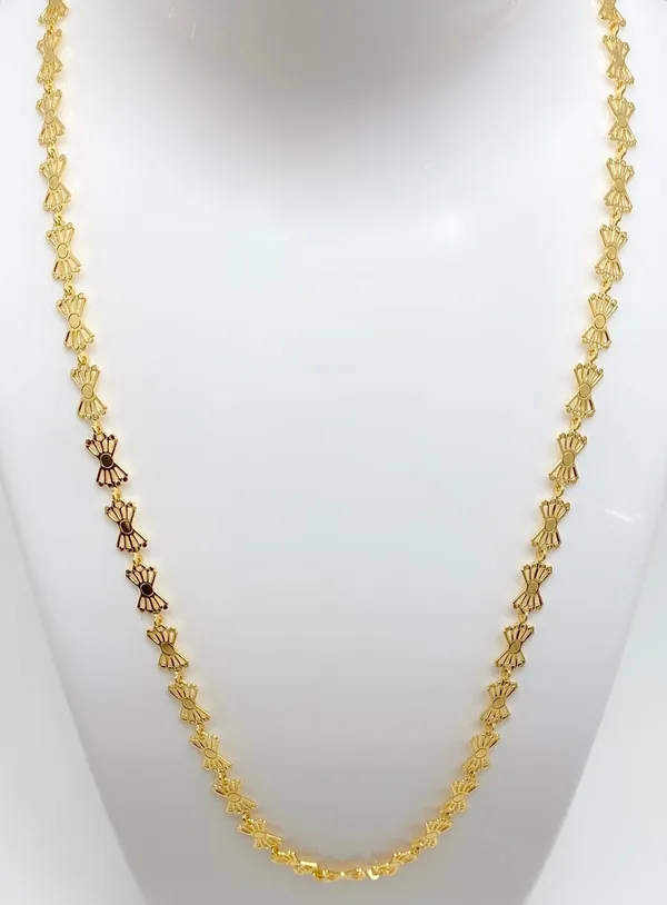Gold_Micro_Plated_Fan_Design_Neck_Chain_For_Women