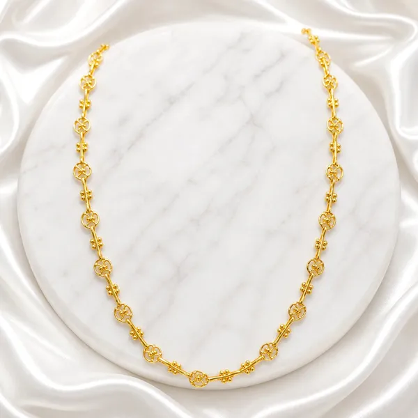 Gold_Micro_Plated_Circular_Motif_Neck_Chain_For_Women