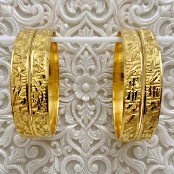 Gold_Micro_Plated_Floral_Cutwork_Traditional_Bangle_Set_Of_4