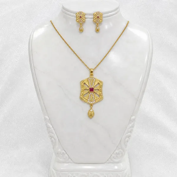 Gold_Micro_Plated_Copper_Ad_Ruby_Statement_Pendant_Necklace_Set