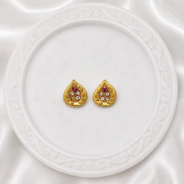 Red_Gold_Micro_Plated_Ad_Ruby_Teardrop_Floral_Necklace_Set