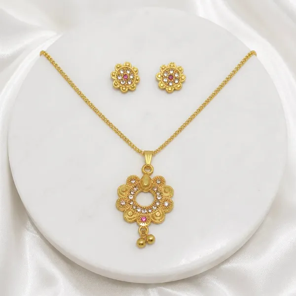 Gold_Micro-Plated_Ad_Ruby_Bloom_Halo_Floral_Pendant_Necklace_Set