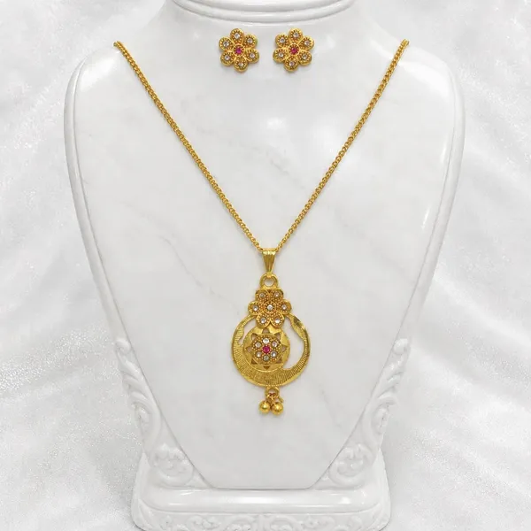 Gold_Micro-Plated_Copper_Ad_Ruby_Floral_Pendant_Necklace_Set_For_Women