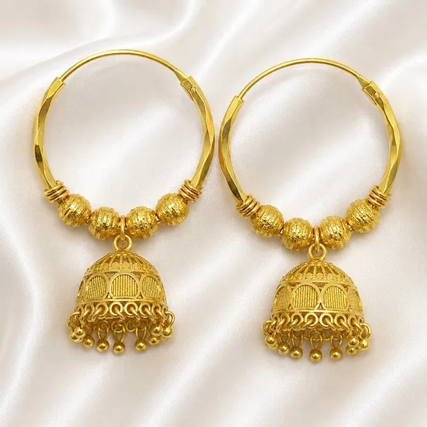 Gold_Micro_Plated_Hoop_Jhumka_Ghungroo_Temple_Earrings