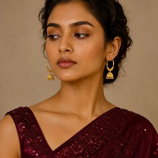 Gold_Micro_Plated_Hoop_Jhumka_Ghungroo_Temple_Earrings