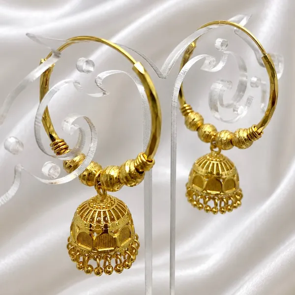 Gold_Micro_Plated_Hoop_Jhumka_Ghungroo_Temple_Earrings