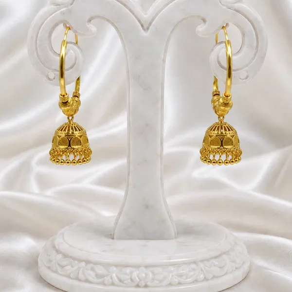 Gold_Micro_Plated_Hoop_Jhumka_Ghungroo_Temple_Earrings