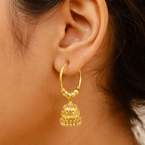 Gold_Micro_Plated_Hoop_Jhumka_Ghungroo_Temple_Earrings