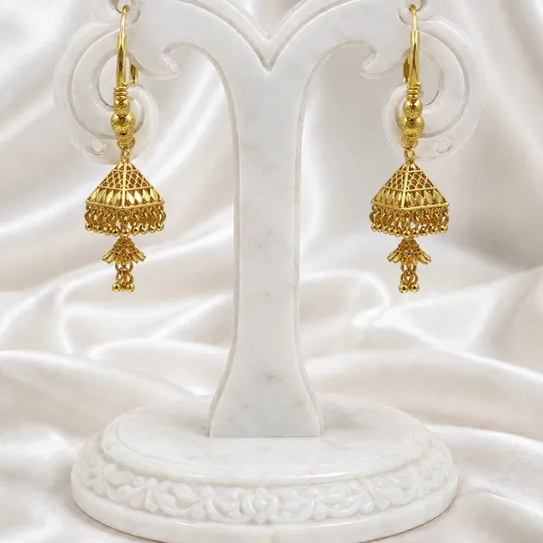 Gold_Plated_Beaded_Hoop_Triangular_Jhumka_Earrings_For_Women