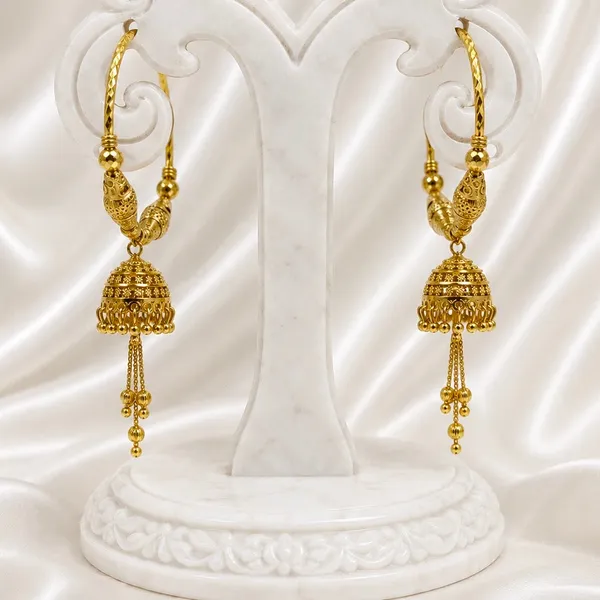 Gold_Micro_Plated_Handcrafted_Hoop_Jhumka_Earrings_For_Women