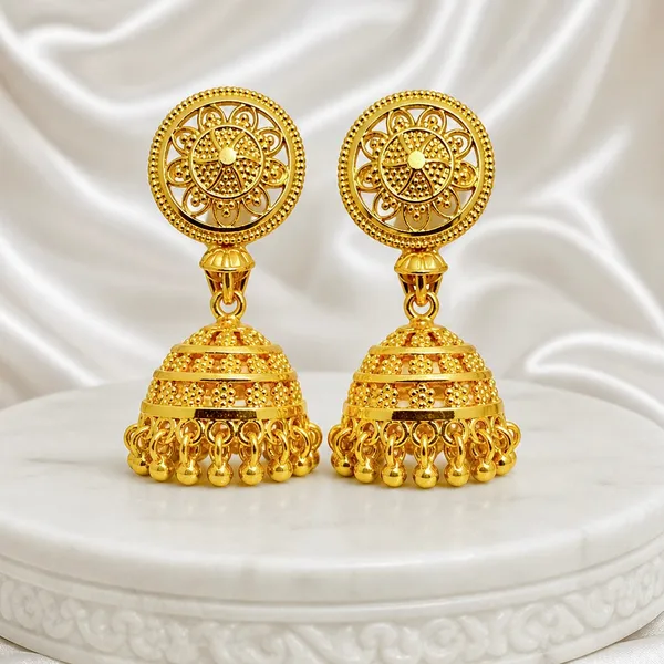 Gold_Micro_Plated_Copper_Twin_Fish_Pendant_Necklace_Jhumka_Set_For_Women