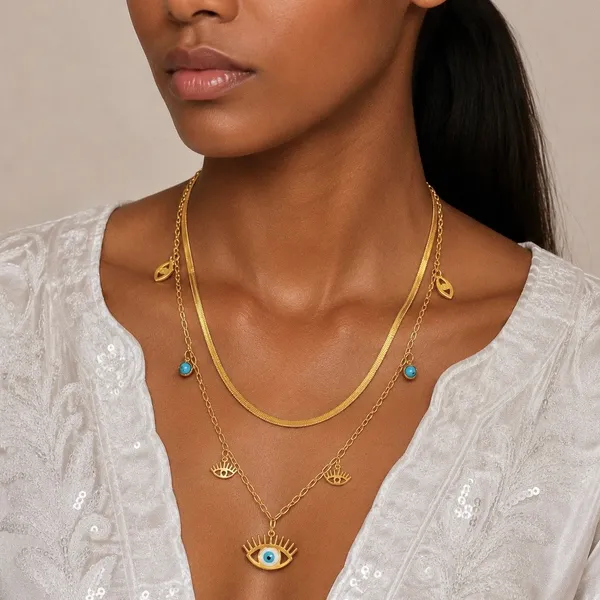 Blue_18K_Gold_Plated_Evil_Eye_Layered_Snake_Chain_Necklace_For_Women